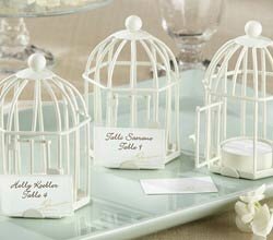 "Spring Song" Birdcage Tealight/Place Card Holder 